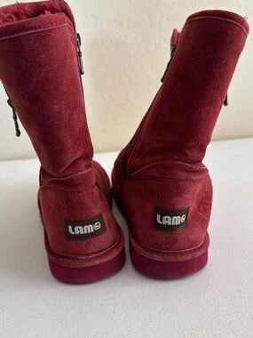 LAMo Burgundy Suede Winter Boots